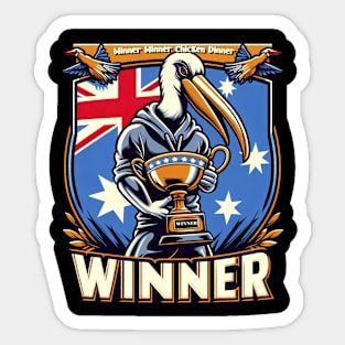 Winner Winner Chicken Dinner Sticker